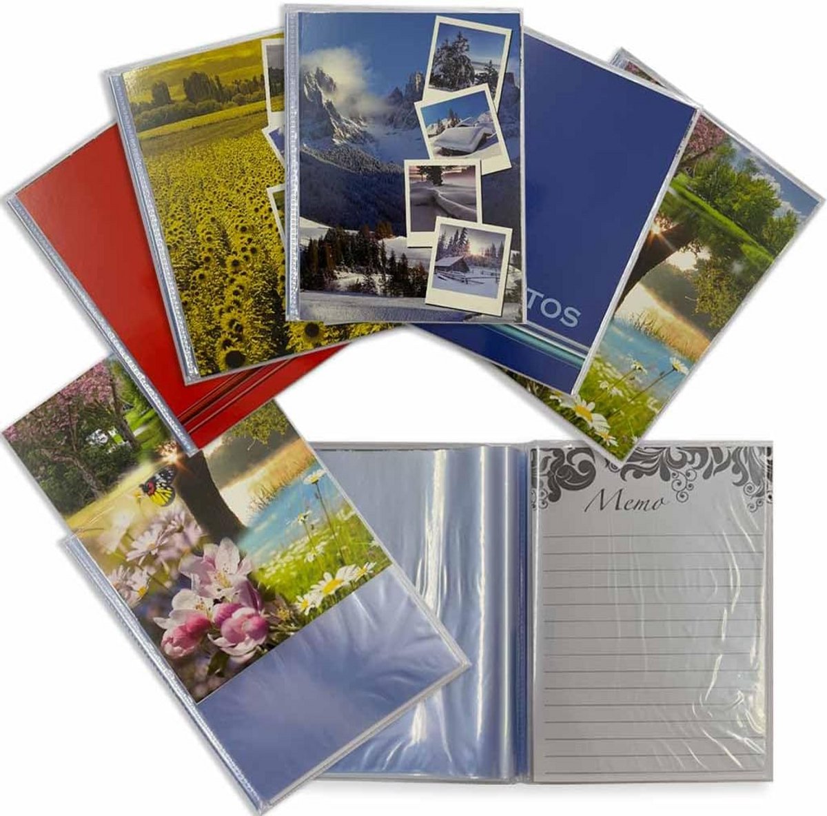 Fotoalbum 15 x 23 cm met flexibele omslag voor 40 foto's