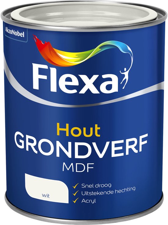 Flexa - Grondverf MDF - Wit - 0.75 L