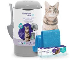 LITTER GENIE Easy Roll - Kattenbak Emmer - Met Navulling voor 3 Maanden - Geurvrij & Hygiënisch Afvalbeheer
