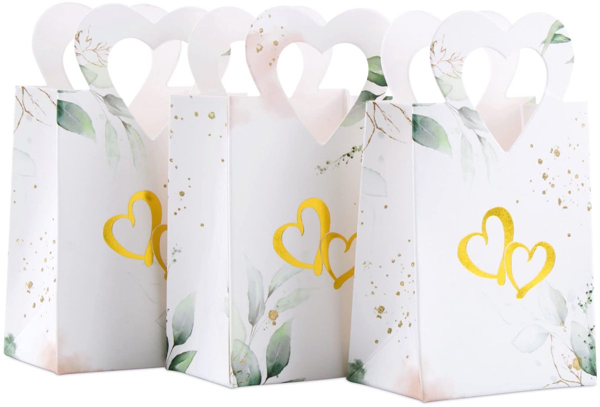 100 dozen voor snoep, bruiloft, gastencadeaus, kartonnen dozen met hart, cadeau voor feest, bruiloft, verjaardag, communie, doop