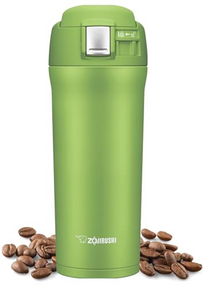 Roestvrijstalen portioneer met lindegroen ontwerp - 480 ml