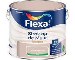 Flexa - Strak op de Muur Binnen Muurverf Mat - Schemerroze - Strak - 2.5 L
