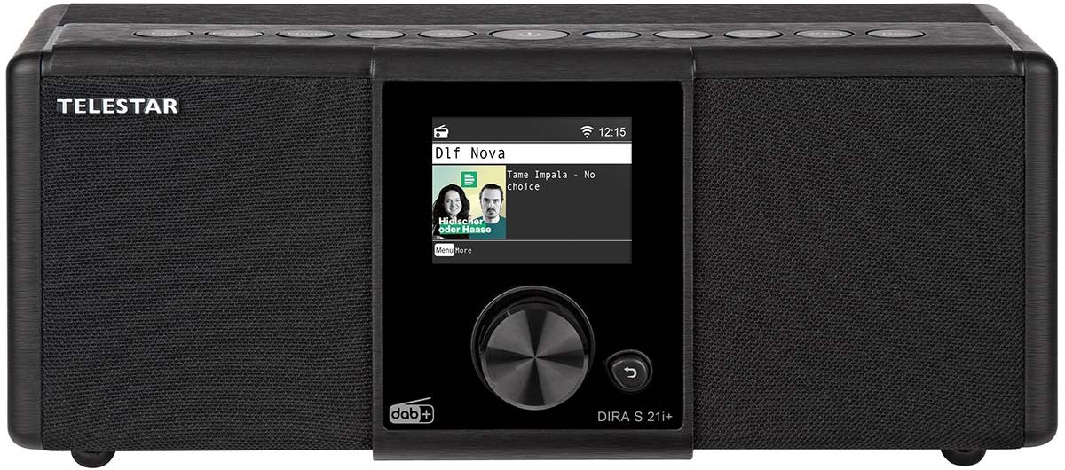 Nedis DIRA S21i+ EWF Multifunctionele Stereo Radio DAB+ / FM / Internet / Bluetooth Zwart