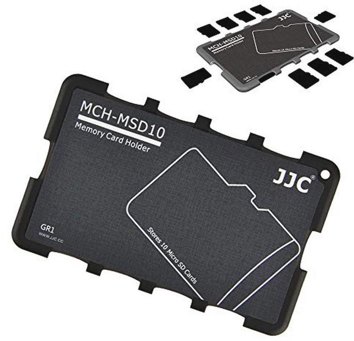 Lichtgewicht Micro SD-kaartgeval voor 10 geheugenkaarten