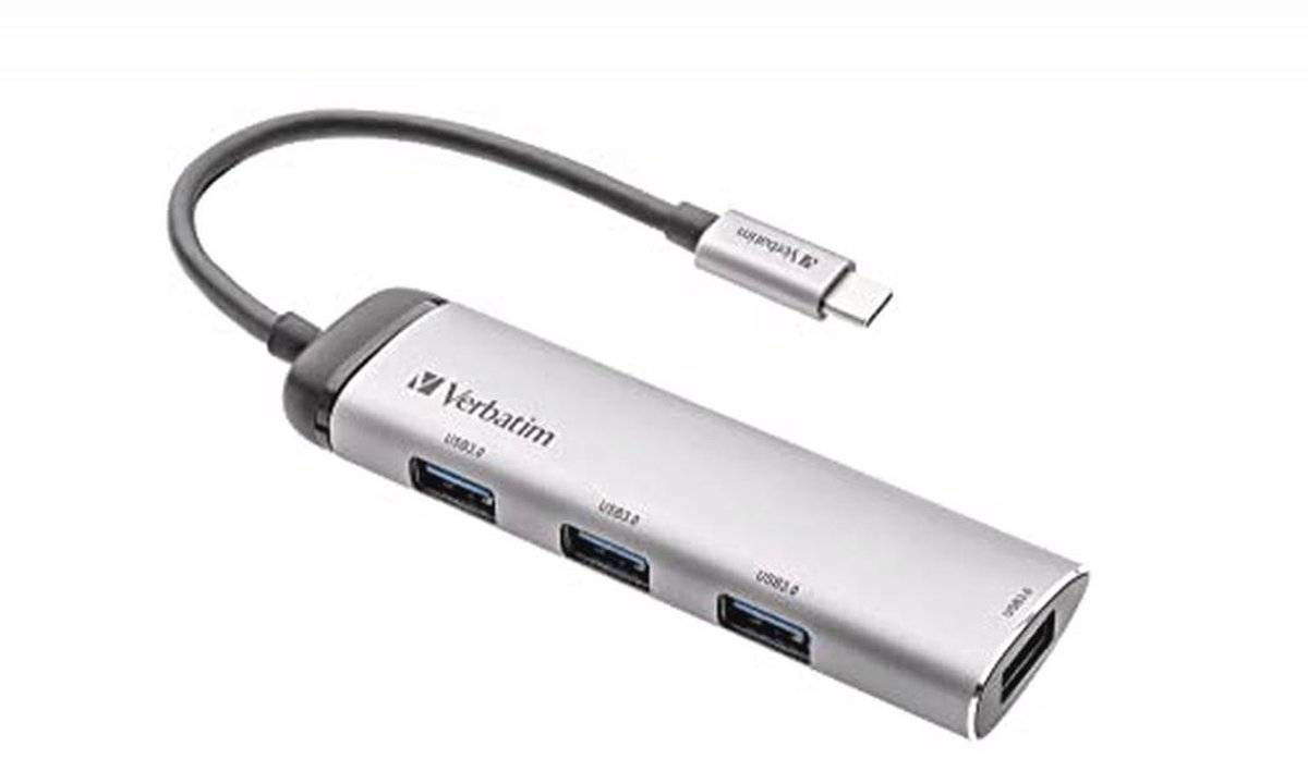 USB-C Multiport Hub met 4 USB 3.2 Gen 1-poorten