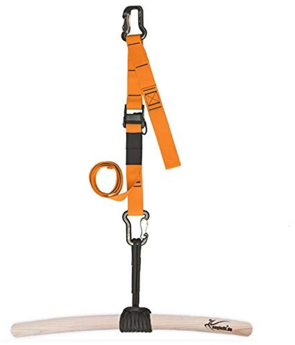 Ergonomische optrekstang van hout voor buiten en binnen - Verstelbare 60 cm variant voor optimale training