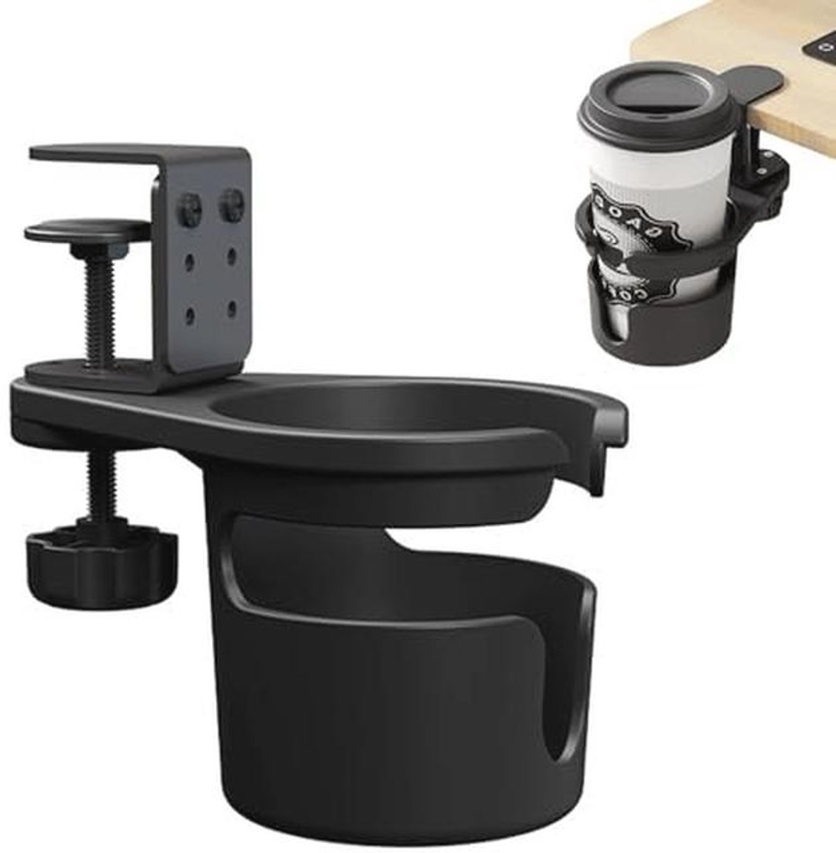 Verstelbare Drinkhouder voor Bureau - Antik-storting 360 Graden Rotatie