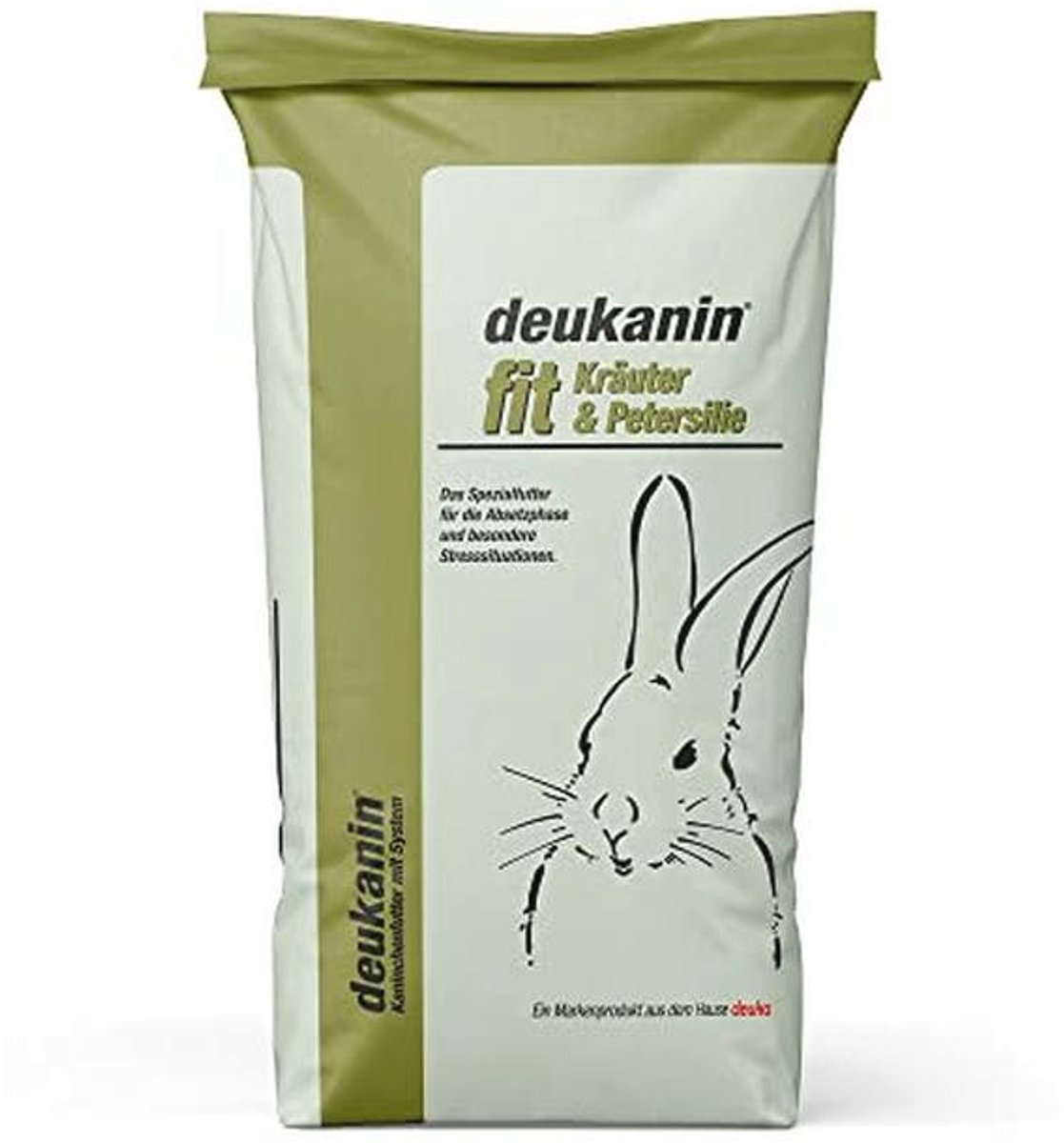 deuka nin fit Kruiden en peterselie, 25 kg, konijnenvoer, startervoer voor jonge konijnen, cavia's en chinchilla's, aanvullend voer