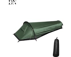 Deniva - Tunneltent - Kampeer Tent - Backpacktent - Eenpersoons - Waterdichte - Lichtgewicht - 0,75 KG - Draagbaar - 72-uur Nood