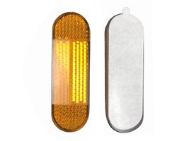 Tweedehands Vork-Reflectoren 96 x 24 mm - Gele Achterreflectoren voor Motorfietsen, Fietsen en Scooters - Zelfklevend en Weerbestendig