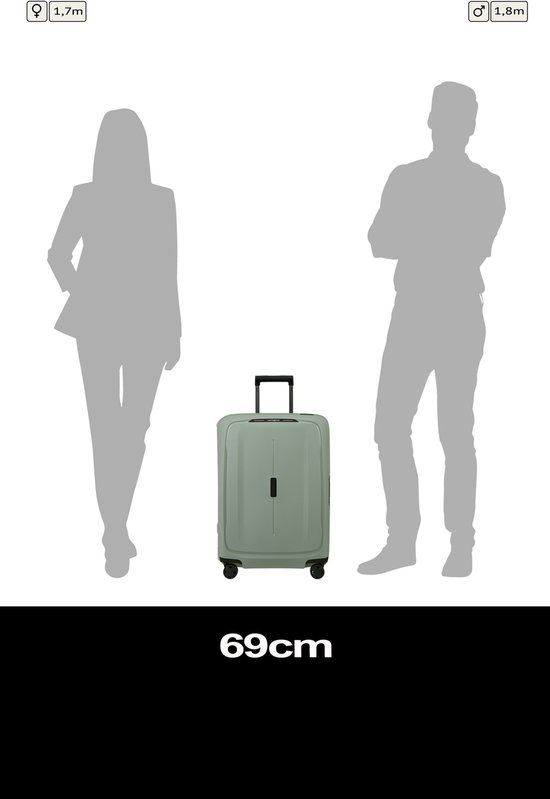 Samsonite Koffer - Essens spinner 69/25 Sage - 3,8 kg - 88 l