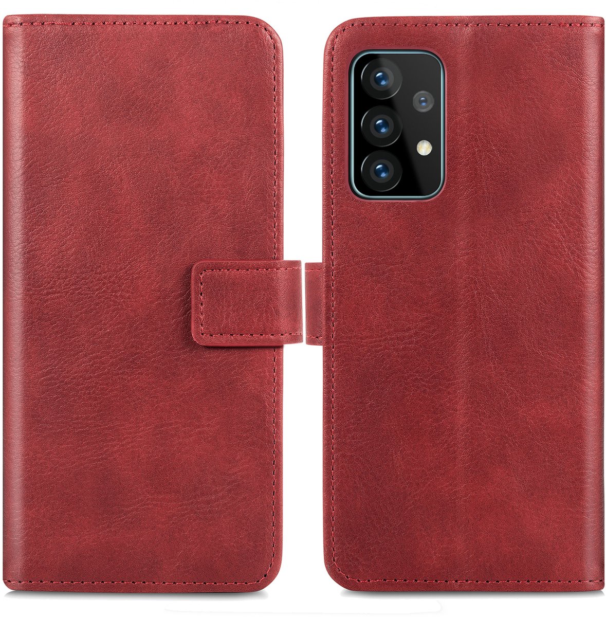 imoshion Hoesje - Geschikt voor Samsung Galaxy A52 (4G) / A52s / A52 (5G) - Luxe Bookcase - Rood