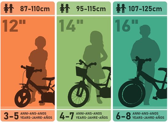 Dino R1 - Kinderfiets 16 Inch - van 4-6 Jaar - met Zijwieltjes - Jongensfiets Rood van Dino. — afbeelding 4