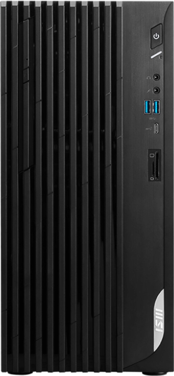 MSI PRO DP180 14A-825EU Intel Core i5 i5-14400 8 GB DDR4-SDRAM 512 GB SSD Windows 11 Pro desktop zwart