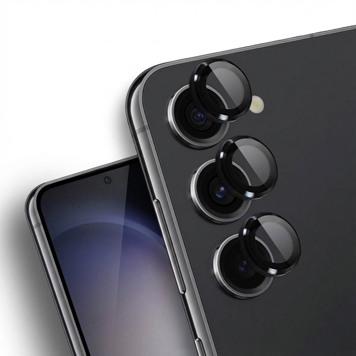 imoshion Camera Lens Protector - Geschikt voor Samsung Galaxy S23 / S23 Plus - 2 Pack - Zwart