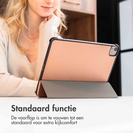 iMoshion Trifold iPad Bookcase (2018) / (2017) / Air 2 / couverture comprimé Air - Rose Goud