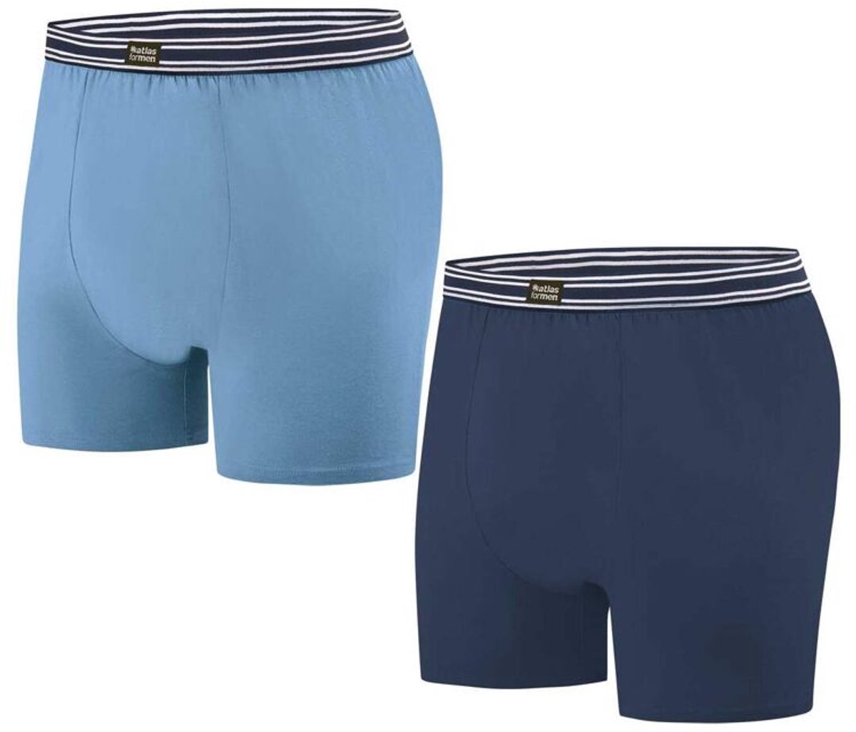 ATLAS FOR MEN - Set van 2 stretch boxershorts - Heren - Verkrijgbaar in grote maten - XXL