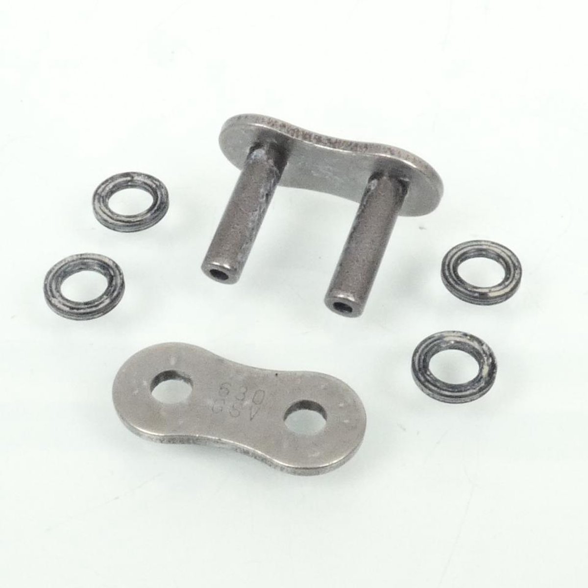 Attache chaine de transmission RK 630GSV Pas 630 axe creux grise pour moto Neuf