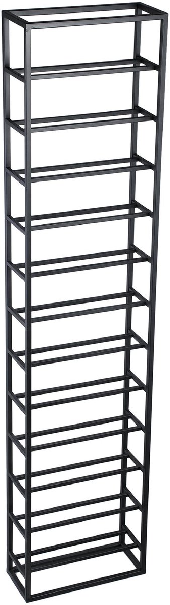 PTMD - Wijnrek Kentyn - Zwart - 35x15x155cm