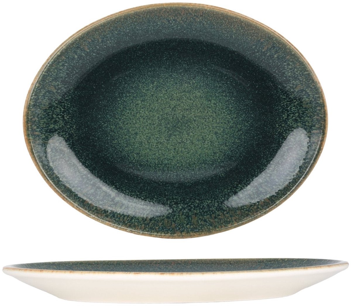 Bonna Serveerschaal - Ore Mar - Porselein - 31x24 cm - set van 2