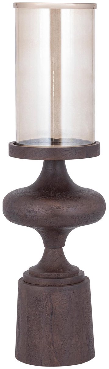 PTMD Kandelaar Wertin - Bruin - 19x19x66cm
