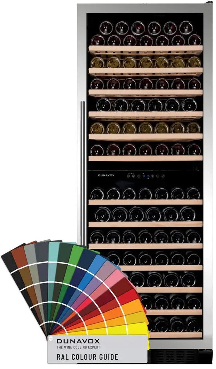 Dunavox Grande-108 Wijnkoelkast DX-108.330DC 2 Zones RAL Kleur RAL Kleur