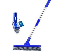 Telescopische Wasborstel - Roterende Borstelkop voor Efficiënte Reiniging - Verstelbare Lengte - Geschikt voor Ramen, Gevels en Meer - Duurzaam Design - Gemakkelijk Opslaan - Professionele Schoonmaaktool