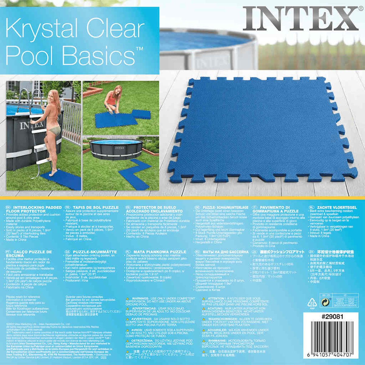 Intex Zwembadtegels - 50 cm x 50 cm x 1 cm - Blauw — afbeelding 21