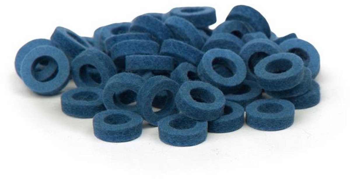 Bulldog Music Gear Natural Felt Rings Middle Blue