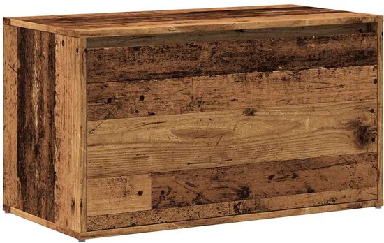 vidaXL - Banc d'entrée - 80x40x45 - cm - décoré - bois - ancien - couleur bois