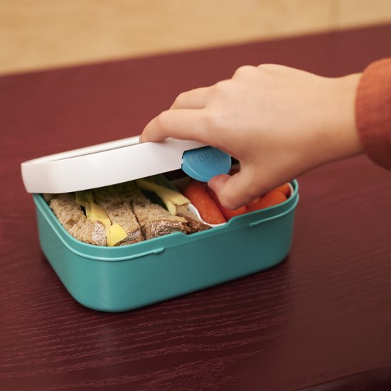 Lunch box Mepal Campus – Boîte à pain avec compartiments pour enfants – Convient pour 4 sandwichs – Little Farm