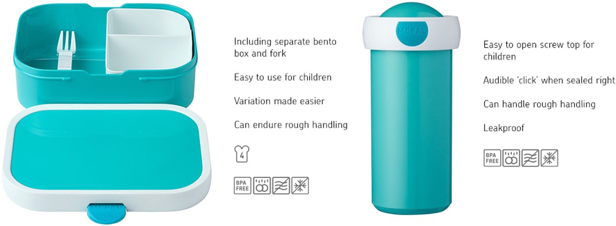 Set Campus (gourde + Boîte) - Flowers & Butterflies