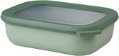 Mepal – Multi bol Mag rectangulaire 1000 ml – Passe au congélateur, micro-ondes et lave-vaisselle – Sauge nordique – Convient comme récipient de préparation de repas