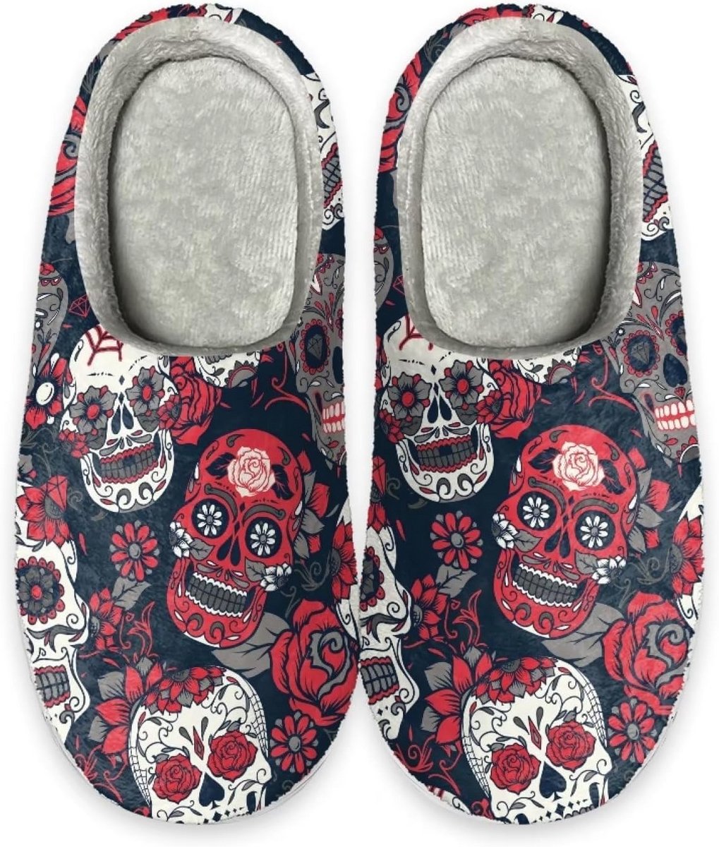 Dames antislip pantoffels - warme scuff slippers - comfortabele lichtgewicht huis slippers