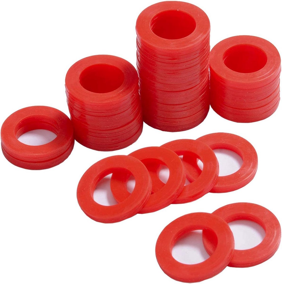 Tuinslang waspakking siliconen O-ringen voor 3/4 inch tuinslangen en waterkranen - 40 Stuks