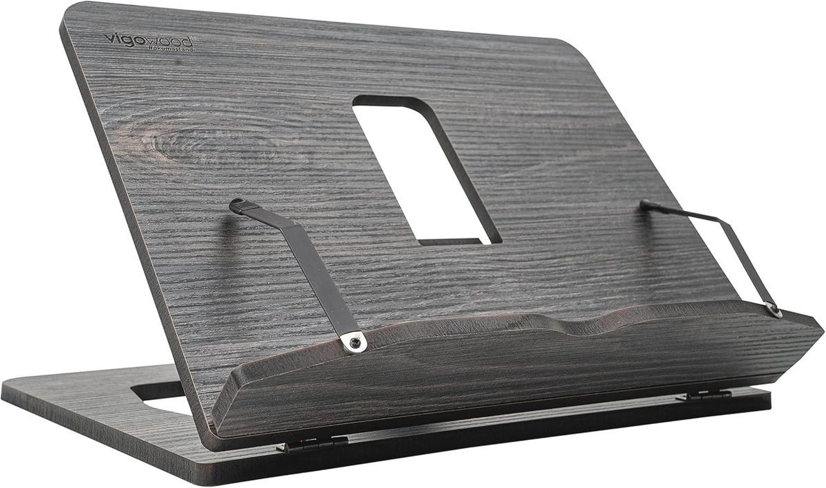 Houten Boekenstandaard voor Kookboeken en Lezen