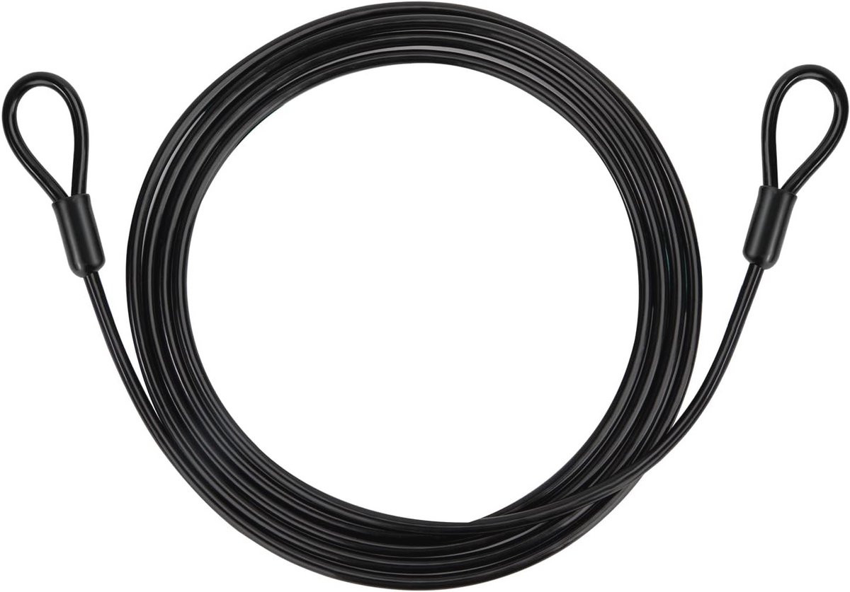 Stalen Fiets Anti-Diefstal Kabel 2 m Lang 4 mm Dikke PVC Coating