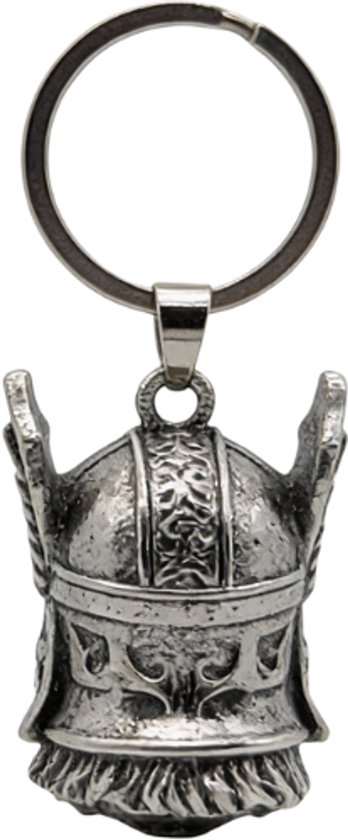 Grand X - Bell Guardian - Dieu Viking - Argent - Gremlin Bell - Porte-clés - Porte-clés Moto - Cloche Porte-Bonheur Moto - Pendentif Sac - Foi