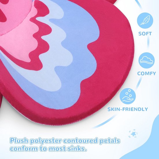 Veilige en Zachte Baby Badmat voor Waskom - Antislip Badkussen voor Pasgeborenen tot 6 Maanden — afbeelding 4