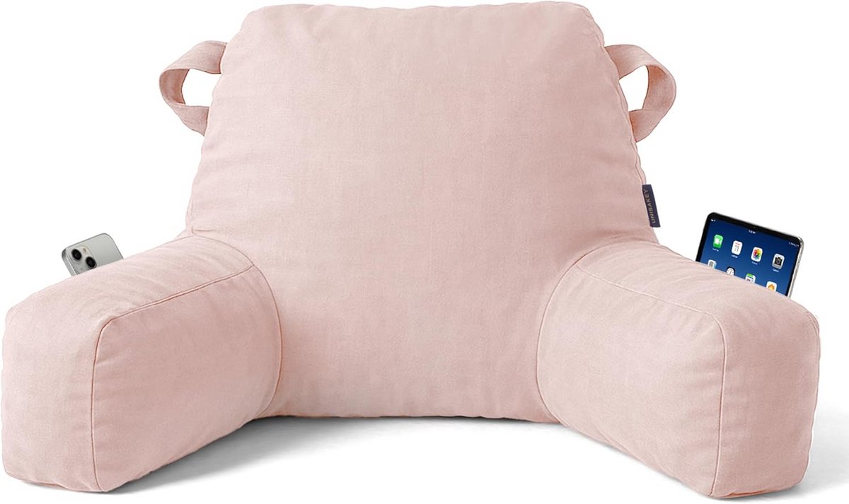 Comfortabel Rugsteunkussen met Armen voor Zitten in Bed of op de bank