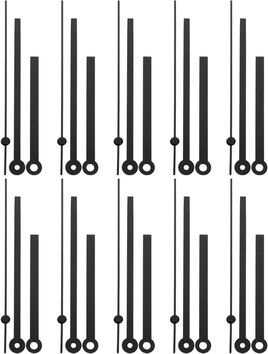 Allecta - Set van 10 herenhorloges - Vervanging uurwerk - Wijzerset - Horloge reparatieset