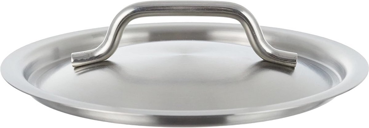 Roestvrijstalen deksel met stalen brug - 16 cm diameter