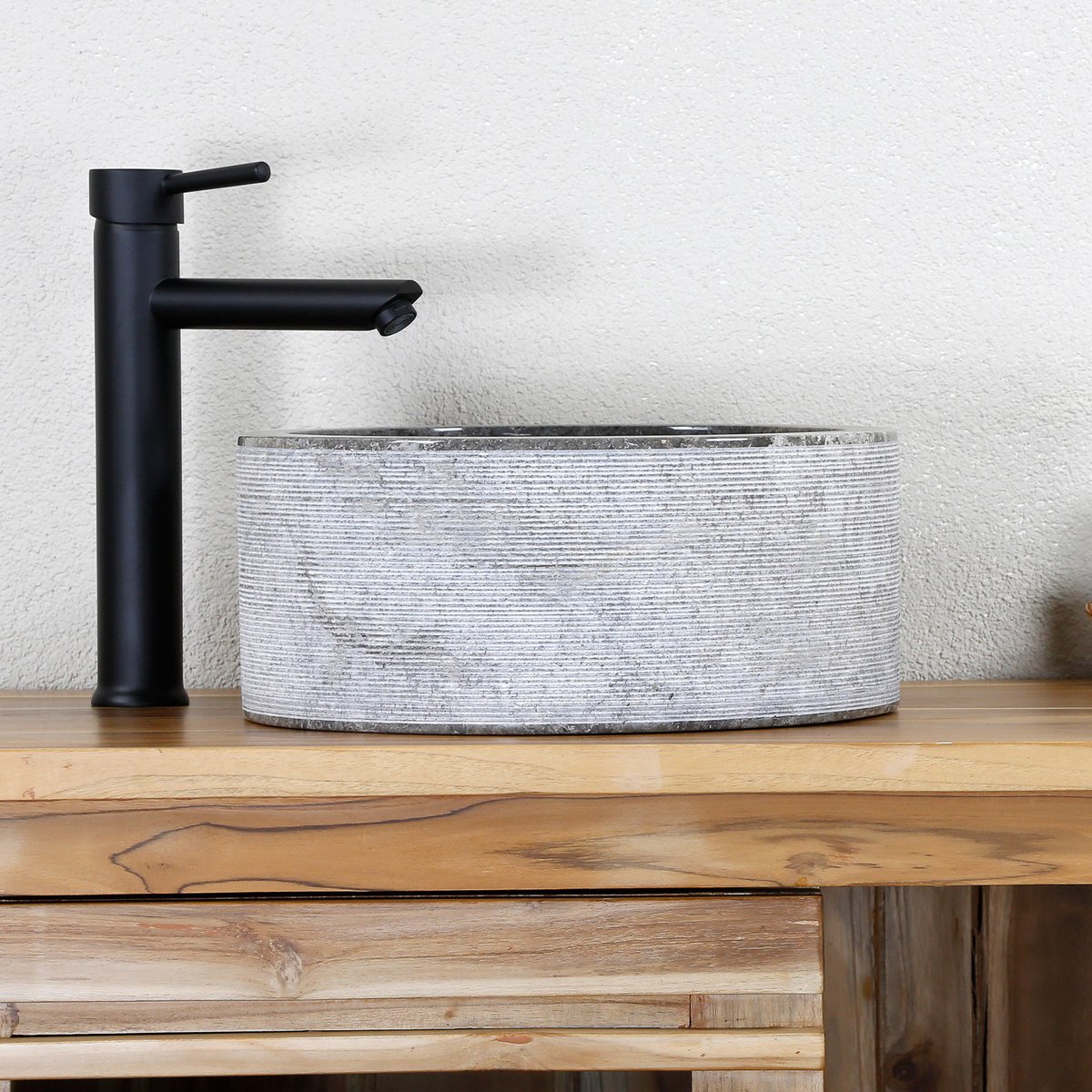 Natuurstenen wastafel – Waskom – Steen – Marmer – Voor badkamer en toilet