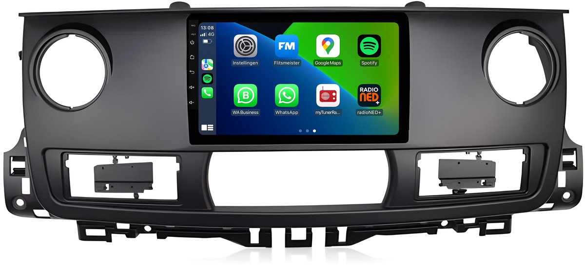 CarPlay autoradio geschikt voor Renault Master | 2003 t/m 2011 | Android 13 | Draadloos Apple CarPlay & Android Auto | 2GB + 32GB | 8-Core processor | Davilon | 2025 model | 2003 2004 2005 2006 2007 2008 2009 2010 2011 | Bluetooth & Wifi