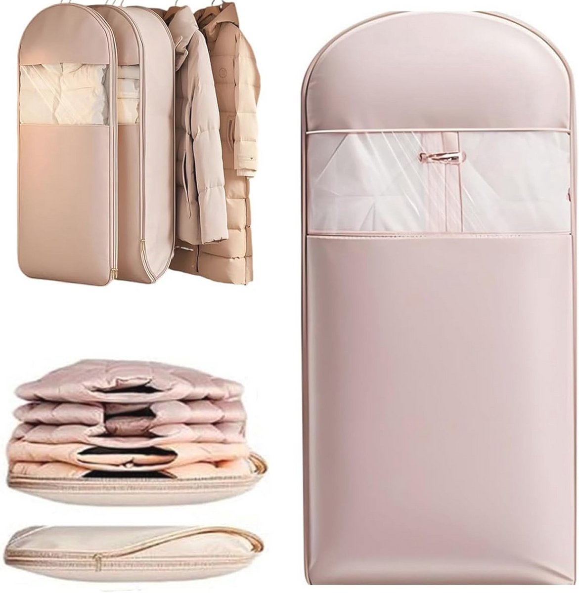 Vacuüm Kledingzakken - Zelfcompressie Organizer voor Kleding en Reizen