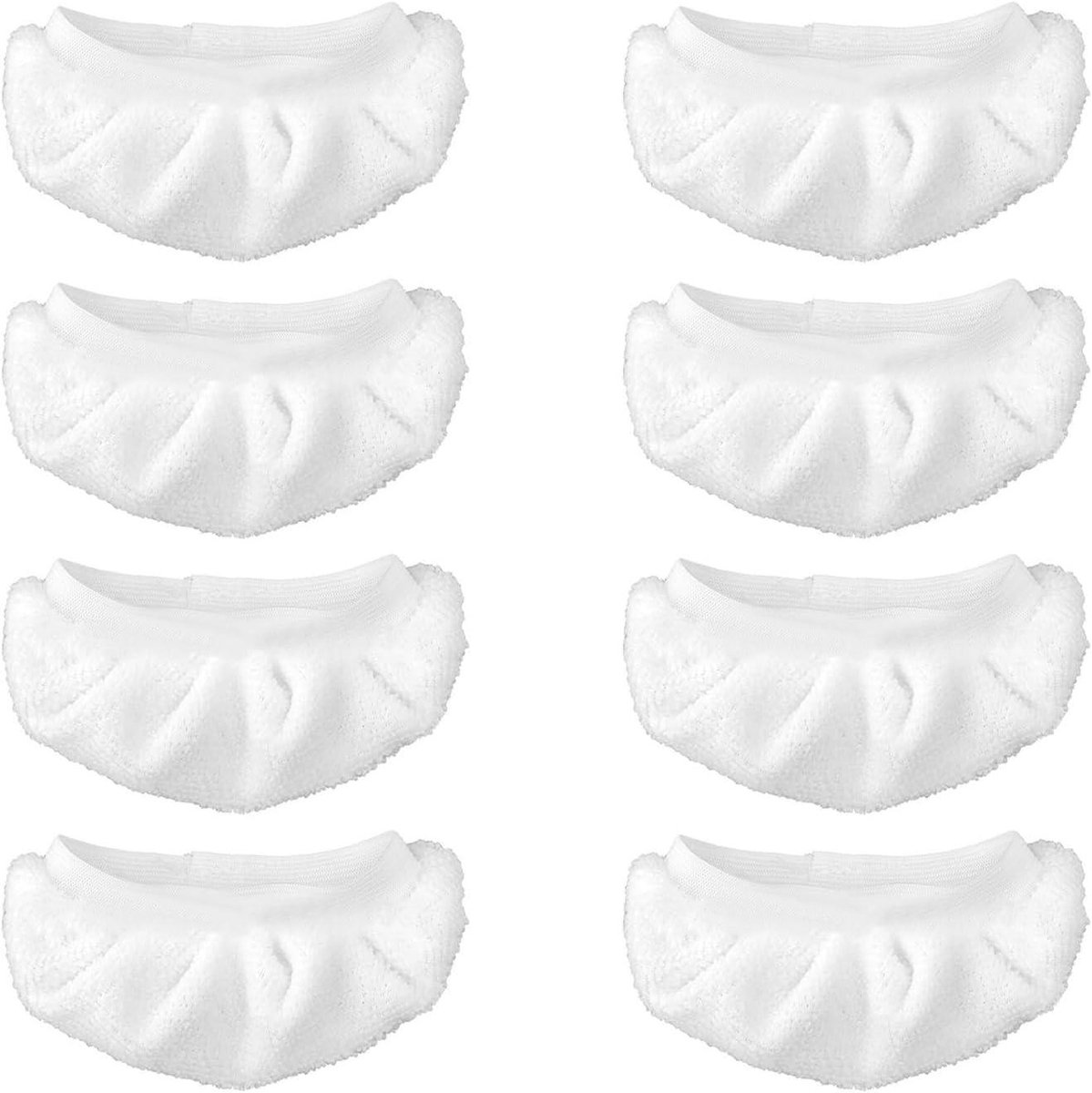 Allecta - Set van 8 Stoom Dweilkussens voor Handheld en Vloerstoomreinigers - Vervangende, Wasbare Microvezeldoeken