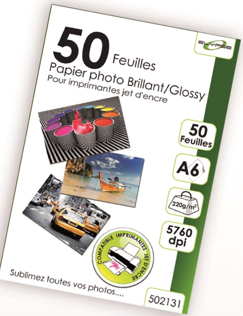 Glanzend Fotopapier A6 - 50 Vellen - 220g - Hoge Kwaliteit voor Inkjetprinters