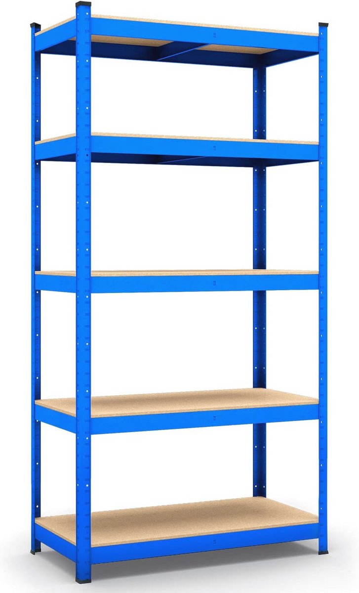 Heavy Duty Opslagrek Blauw 875 kg - 5 Schappen - 200 x 100 x 60 cm