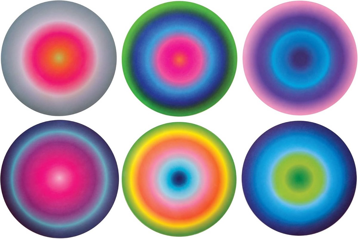 Set van 6 Melamine Borden - Assortiment Patroon - Diner, Serveer en Feestgebruik