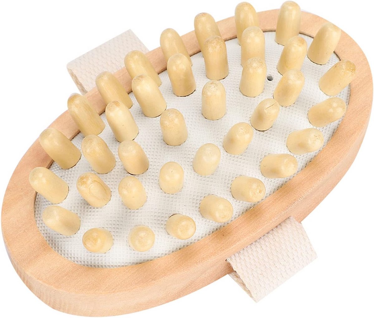 Houten Massageborstel met Noppen voor Lichaam en Rug